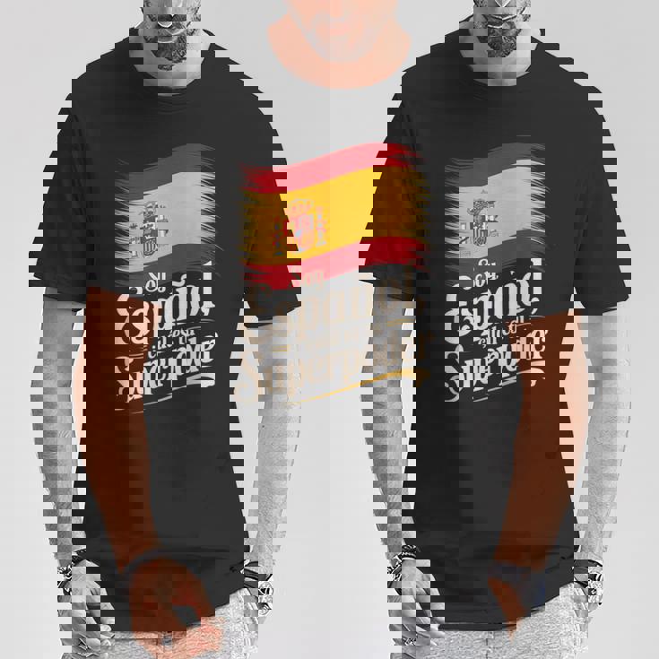 Diseño Divertido De España Orgullo Porer Español Camiseta unisex Regalos divertidos