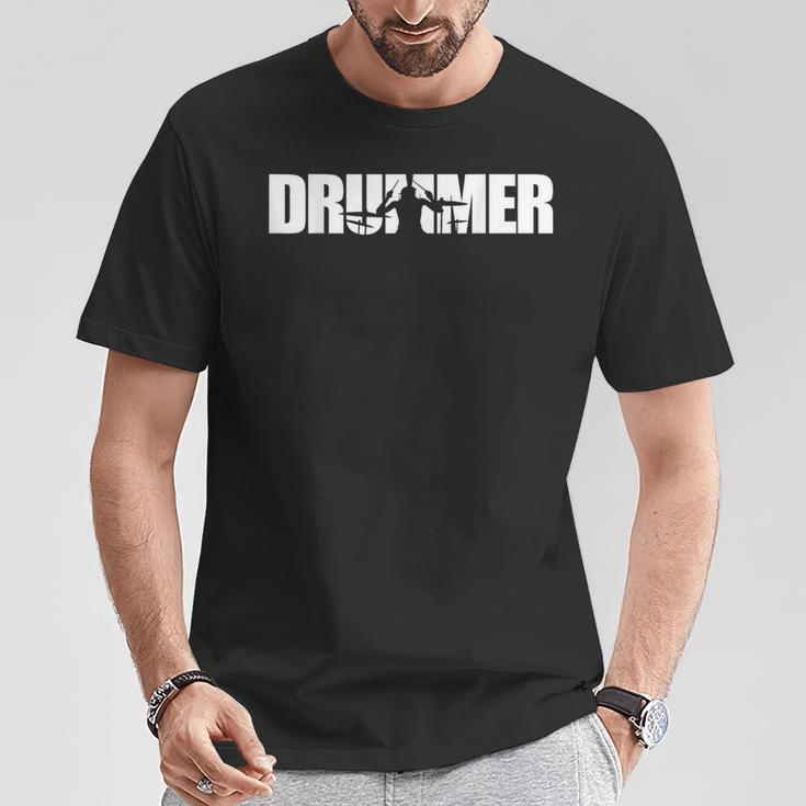 Drummer Drum And Drummers Camiseta unisex Regalos divertidos