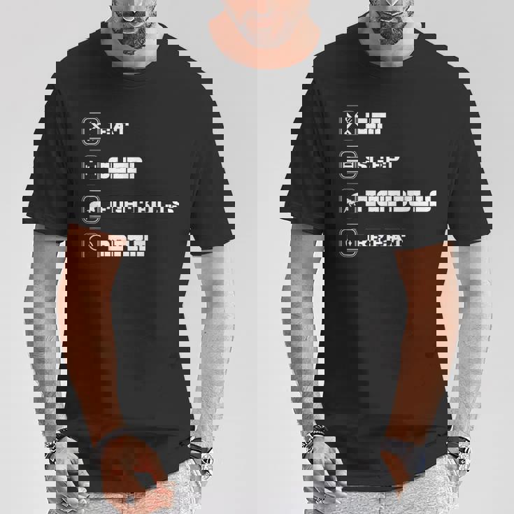 Eatleep Fight Bulls Repeat Bullsシリーズ ロデオクラウン Tシャツ 面白い贈り物