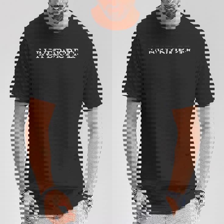 Eavesdropper 英単語アパレル Tシャツ 面白い贈り物