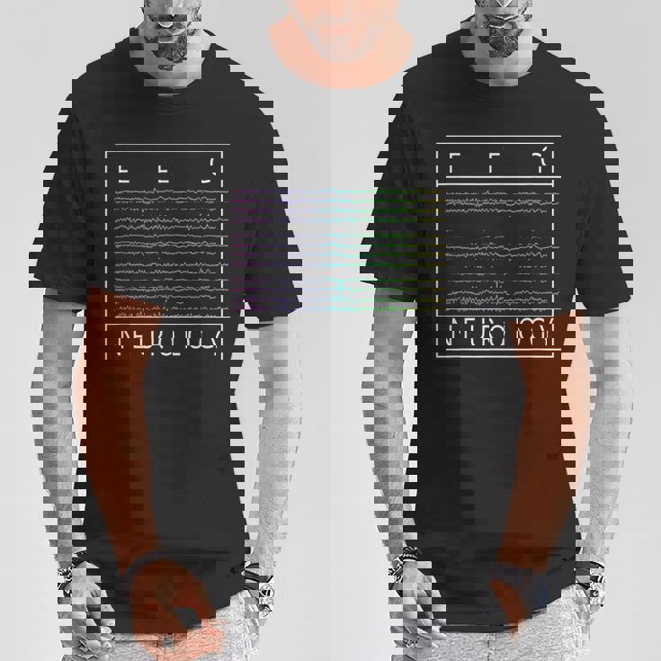 Eeg技術者 神経学 カラフルな脳波 Eeg Tシャツ 面白い贈り物