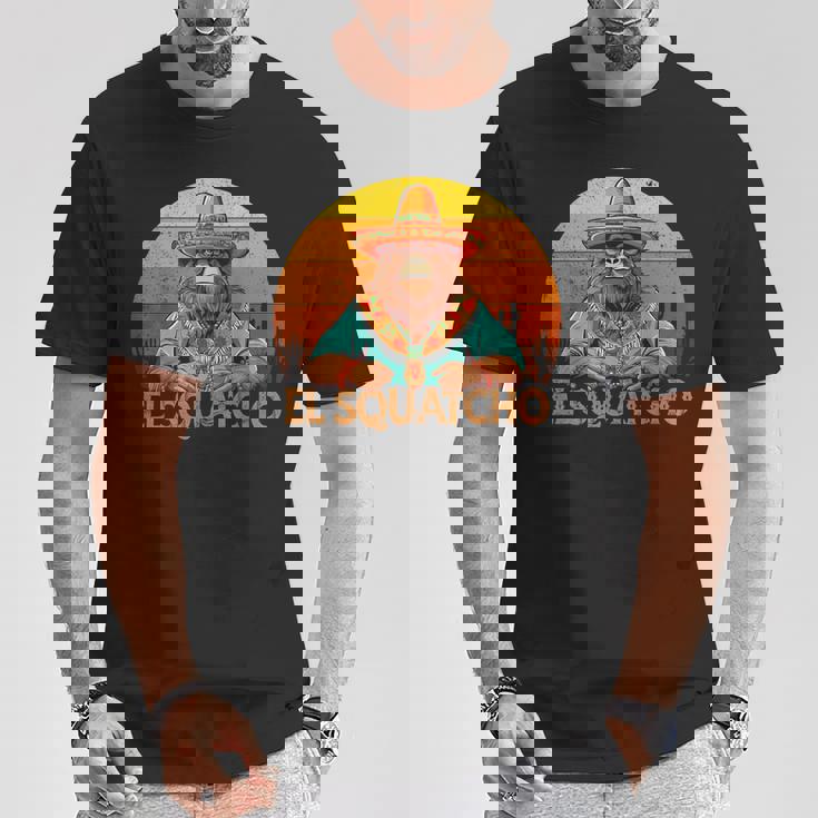 Elquatcho メキシカン ビッグフット サスカッチ シンコ・デ・マヨ メンズ キッズ Tシャツ 面白い贈り物