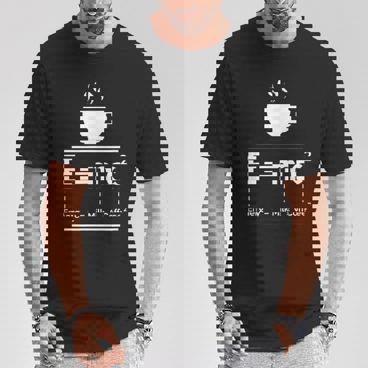 EMc2 Means Energy Milk X Coffee2 Tシャツ 面白い贈り物