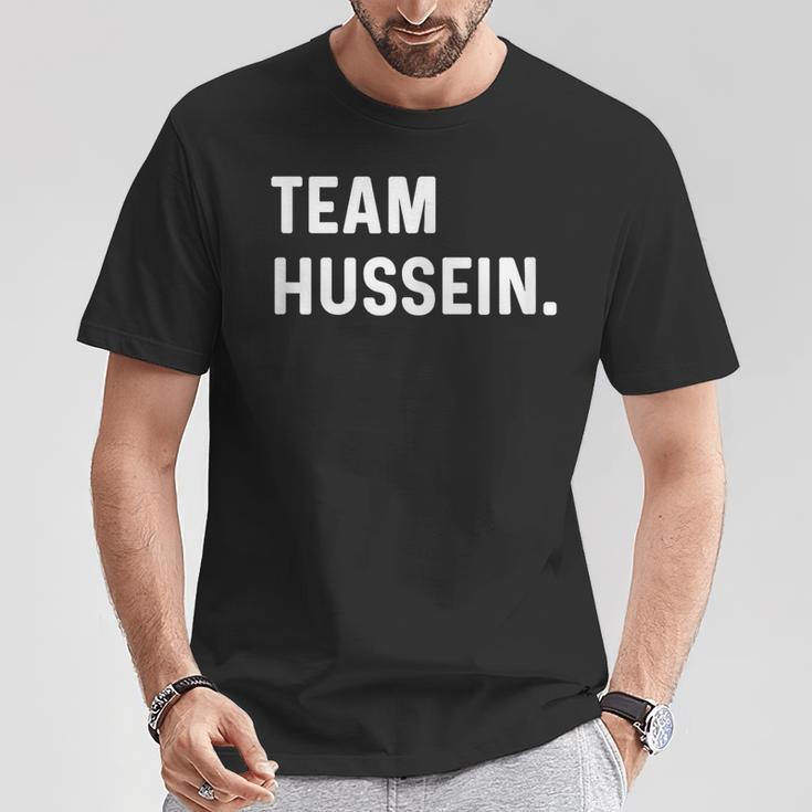 Equipo Hussein Nombre Camiseta unisex Regalos divertidos