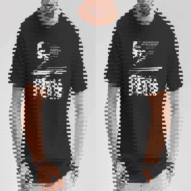 Evans Jazz Wisdom ピアニスト ミュージシャン 1色 Tシャツ 面白い贈り物