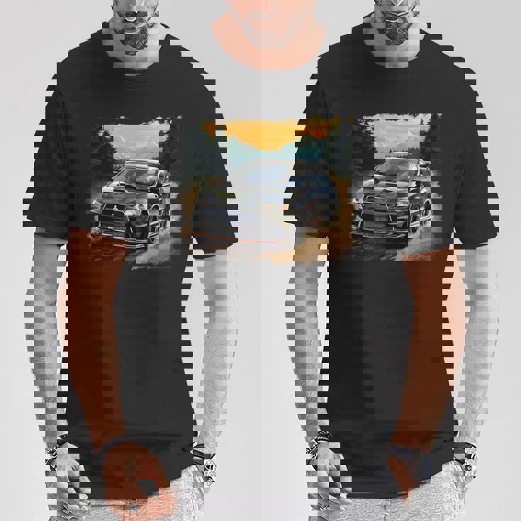 Evo 日本製スポーツカー Tシャツ 面白い贈り物