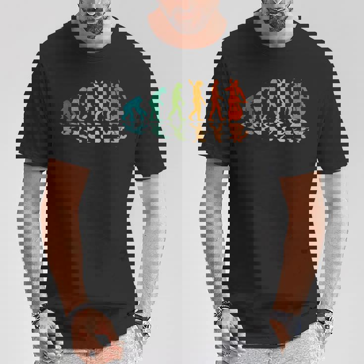 Evolution コントラバスプレーヤー Tシャツ 面白い贈り物