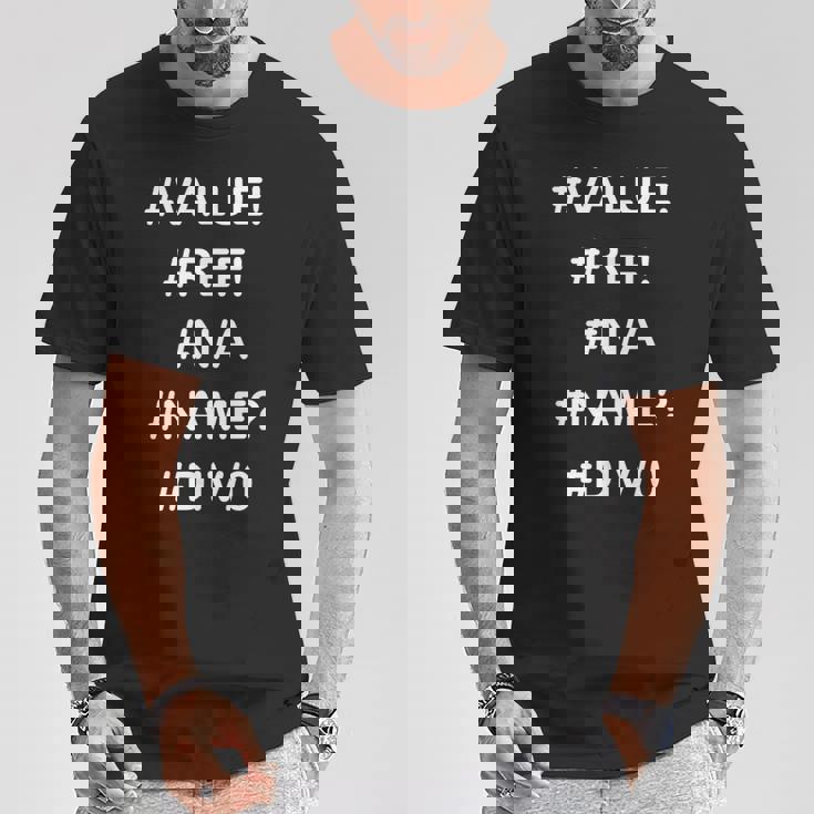 Excelデザインの面白い会計士シャツのエラー Tシャツ 面白い贈り物