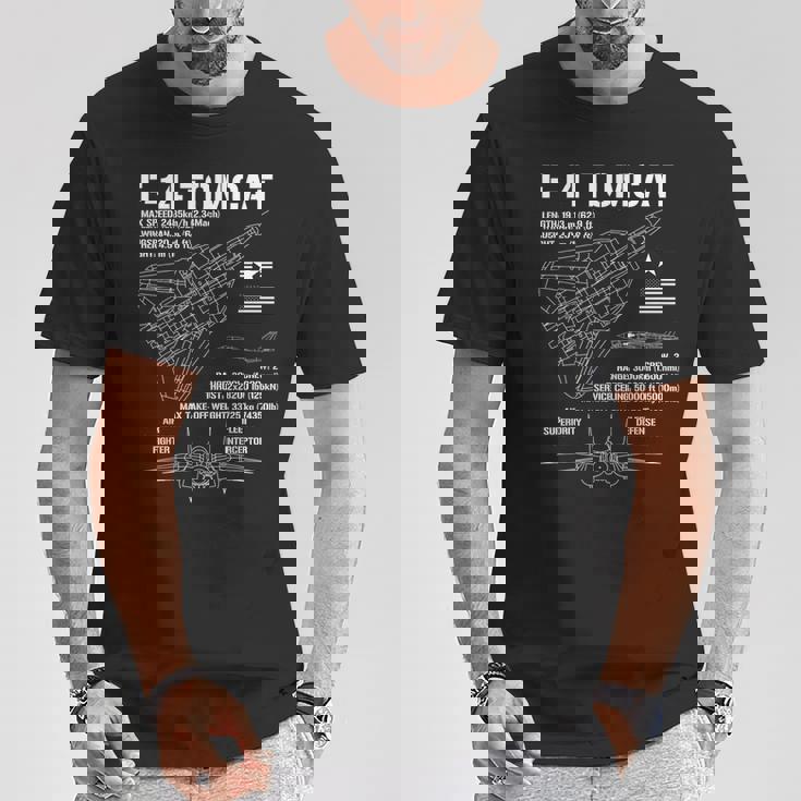 F-14 Tomcat 戦闘機 ジェット仕様 軍用飛行機 F14 Tomcat Tシャツ 面白い贈り物