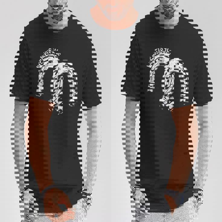 Farrier Needs 靴 蹄鉄 トリム 馬蹄 靴 Tシャツ 面白い贈り物