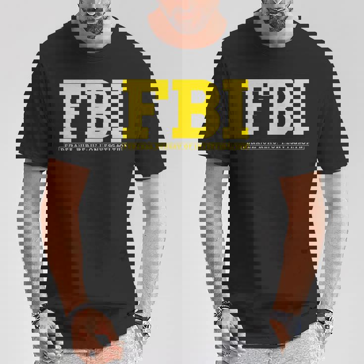 Fbi連邦捜査官事務所両面 Tシャツ 面白い贈り物