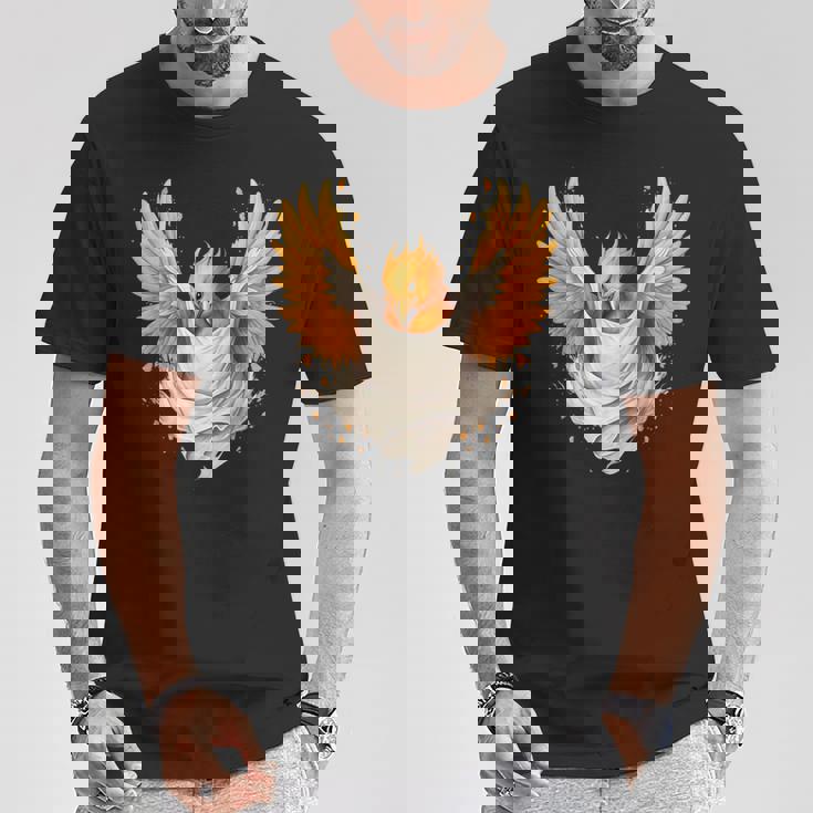 Firebird Reborn Rejuvenation 神話の鳥 アートワーク フェニックス Tシャツ 面白い贈り物