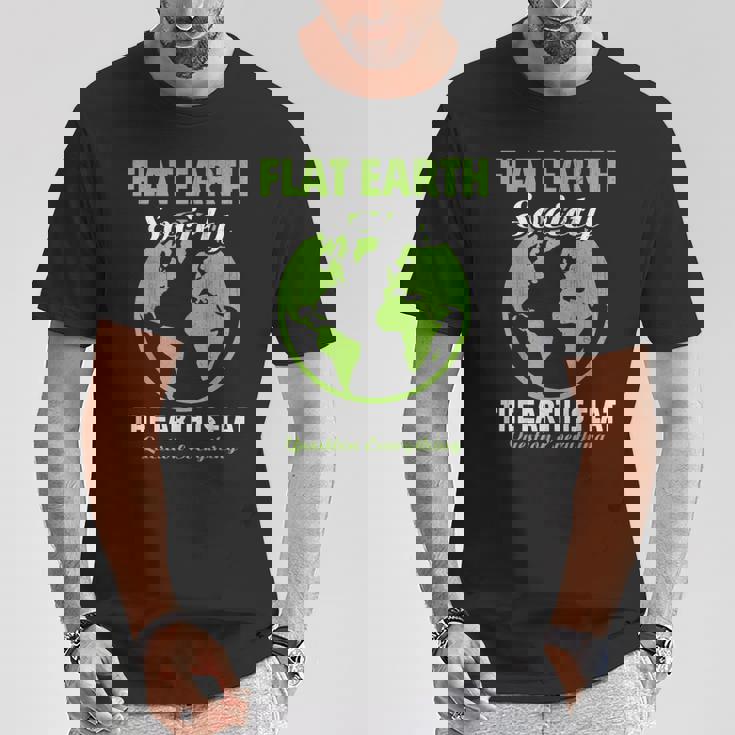 Flat Earthociety Flat Earther Conspiracy Theory Tシャツ 面白い贈り物