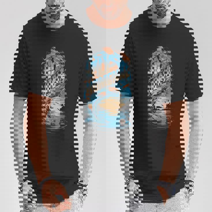 Fly-Nomenal 釣り竿とルアーグラフィック Tシャツ 面白い贈り物