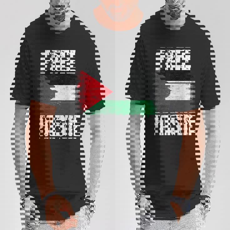 Free Palestine Free Gaza パレスチナの旗無料パレスチナ Tシャツ 面白い贈り物