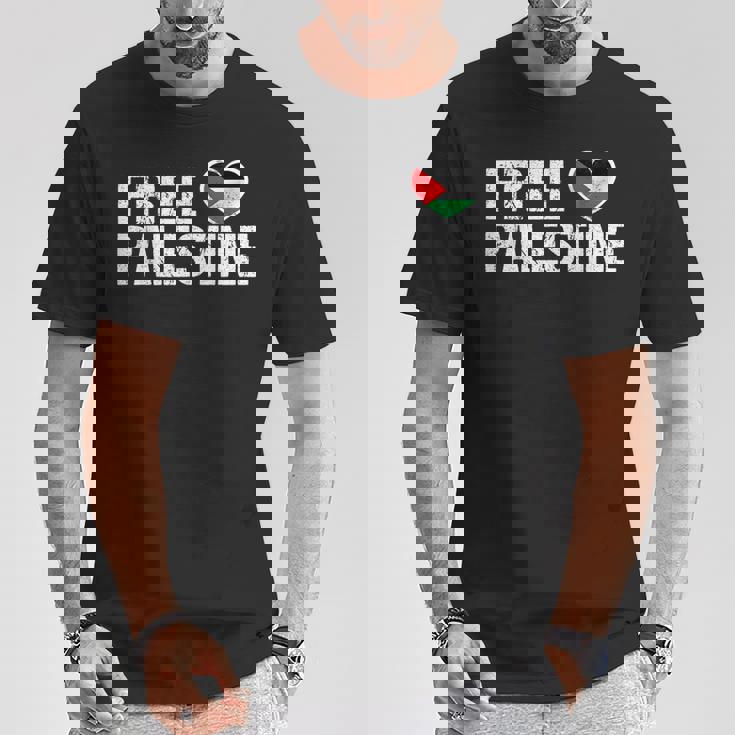Free Palestine パレスチナの旗無料パレスチナ Tシャツ 面白い贈り物