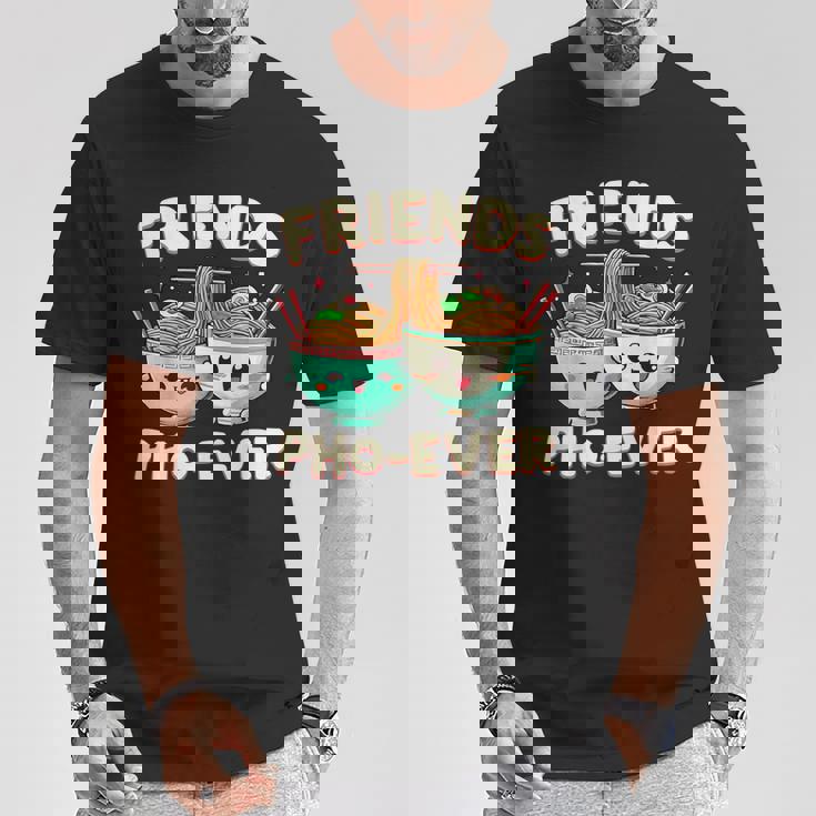 Friends Pho-Ever かわいいベトナムのフォー麺スープボウル Tシャツ 面白い贈り物