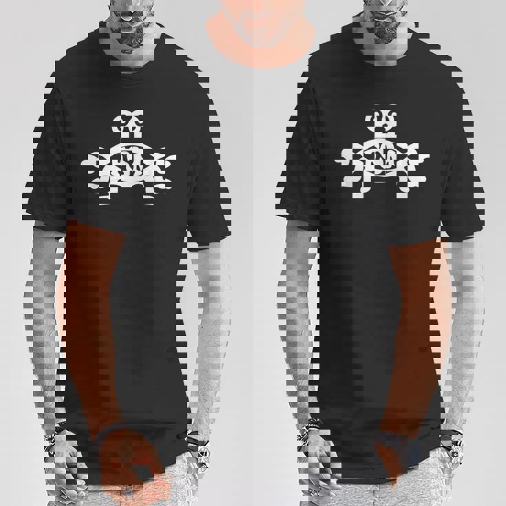 Fsm。空飛ぶスパゲッティモンスター。白いロゴ。無神論。贈り物 Tシャツ 面白い贈り物