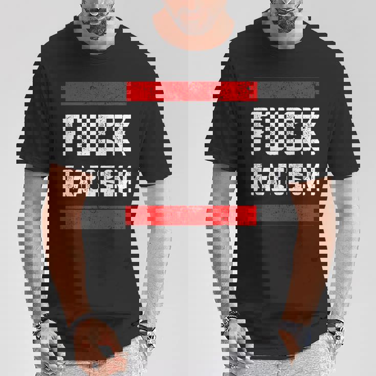 Fuck Racism 反人種差別者 Tシャツ 面白い贈り物