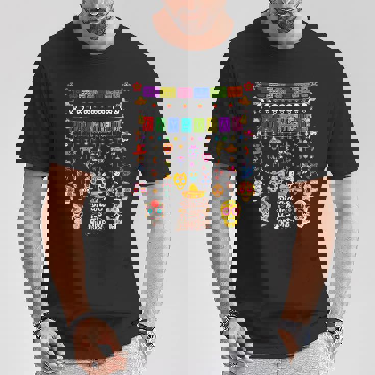 Fun Dia De Los Muertos メキシコシュガースカル Tシャツ 面白い贈り物