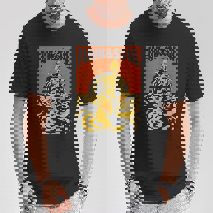 Funk &Oul Music Oldchool Records フィットtシャツ Tシャツ 面白い贈り物
