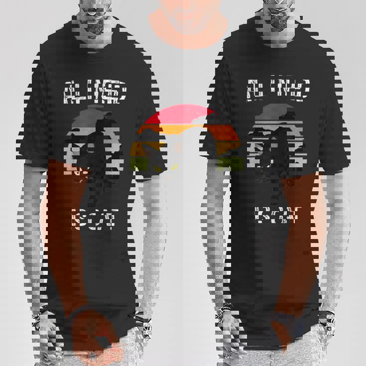 Cat Lover Retrotyle Cat Pattern Tシャツ 面白い贈り物