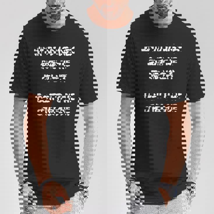 Clean Bible Character Humor – Moses & The Redea Tシャツ 面白い贈り物