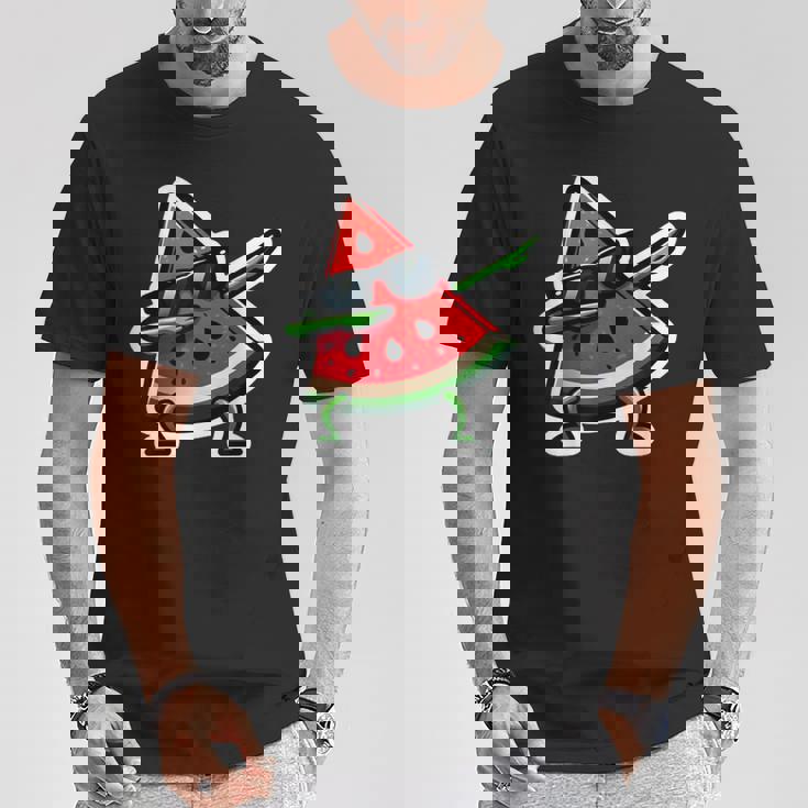 Dabbing スイカ サマーフルーツサングラス スイカ Tシャツ 面白い贈り物