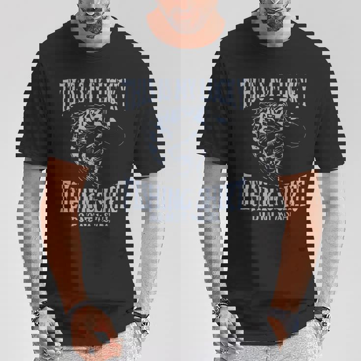 Dad My Lucky Fishing Do Not Wash Fishing Fishing Tシャツ 面白い贈り物