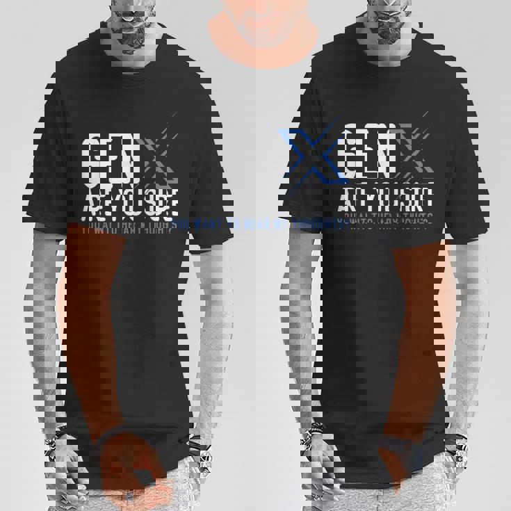 Generation X ユーモア 60年代 70年代 Gen-Xers 皮肉なジェネレーションx Tシャツ 面白い贈り物