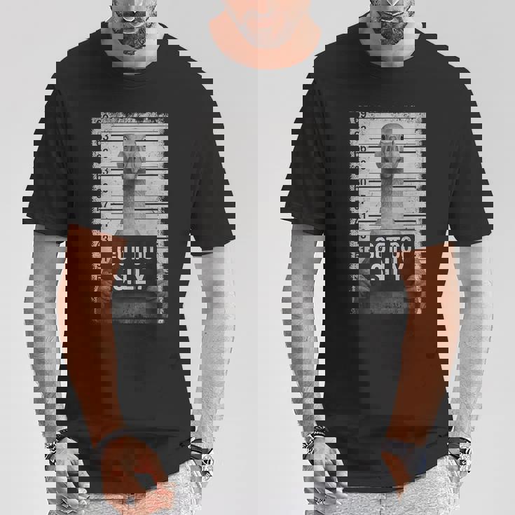 Goose Gotilly Meme 動物愛好家 マグショット 男の子 女の子 Tシャツ 面白い贈り物
