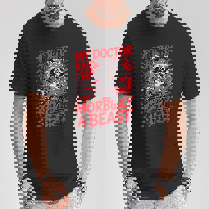 Gym Workout Racoon Muscle Tシャツ 面白い贈り物