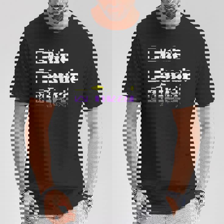 Lgbt プライド ノンバイナリー フラッグ ノンバイナリー Tシャツ 面白い贈り物