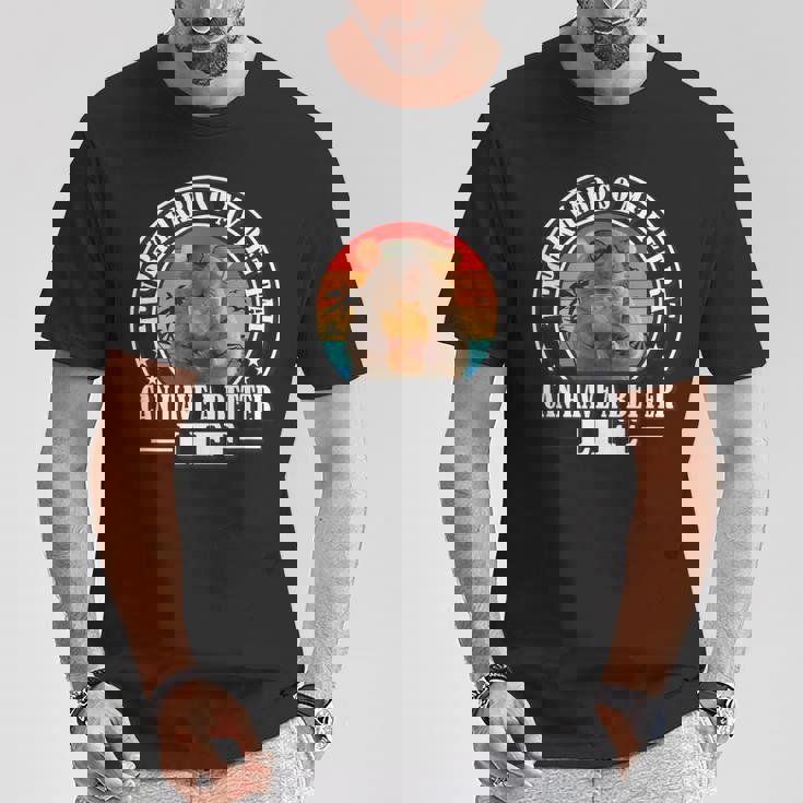 Work Hard Better Life Retrointage Pet Rat Lover Tシャツ 面白い贈り物