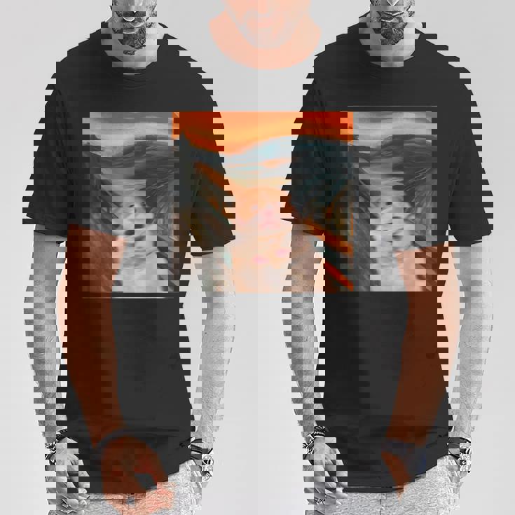 cared Hamster Memecream グラフィックtシャツ レディース メンズ Tシャツ 面白い贈り物