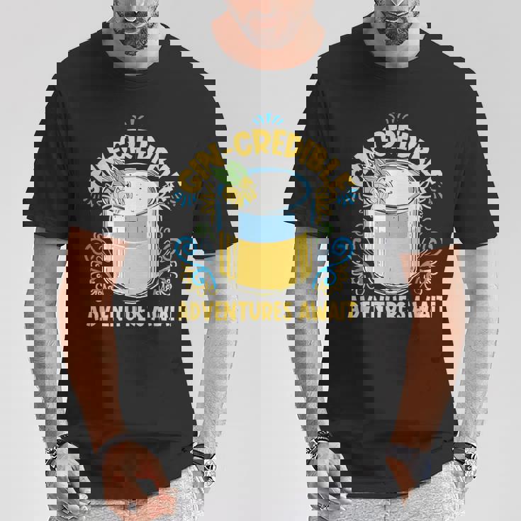 Gin And Tonicの言葉 ジンラバーズ ジングラスのジンドリンカー Tシャツ 面白い贈り物