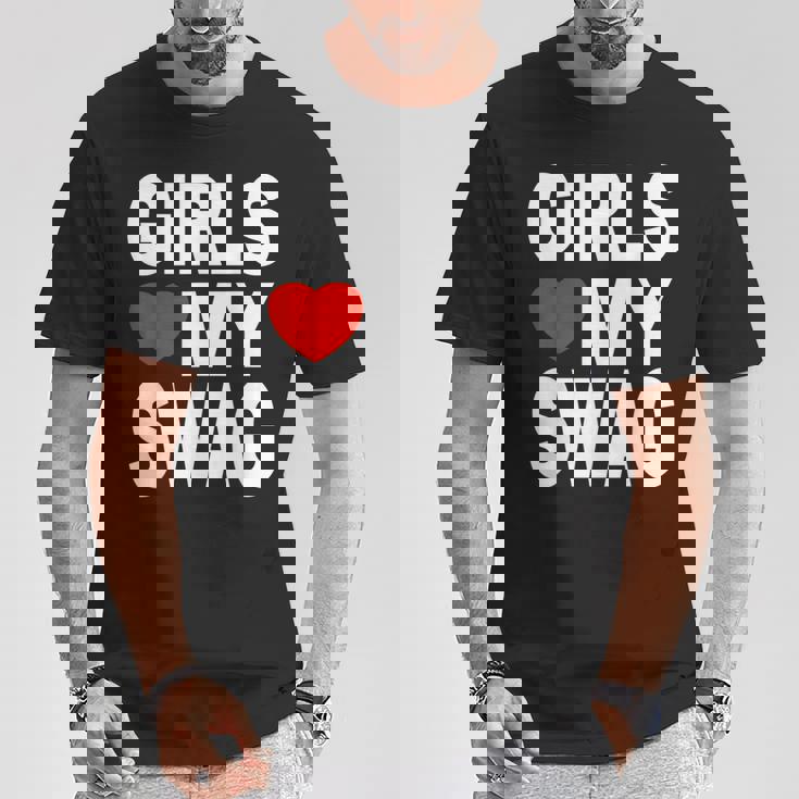 Girls Love Mywag シャツ おもしろい言葉 ガールズ Love Mywag Tシャツ 面白い贈り物