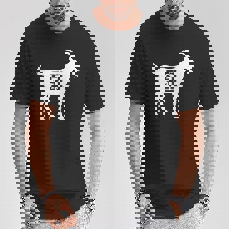 Goat 51 GOATナンバーフィフティワンヤギ Tシャツ 面白い贈り物