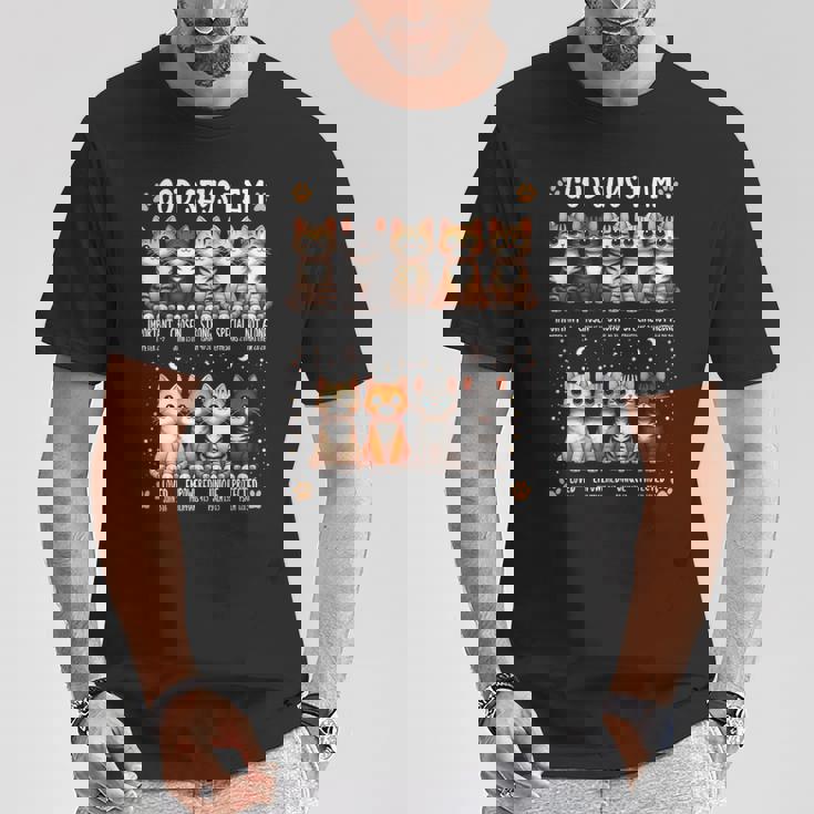 Godays I Am Christian 聖書詩 猫好き クリスチャン Tシャツ 面白い贈り物