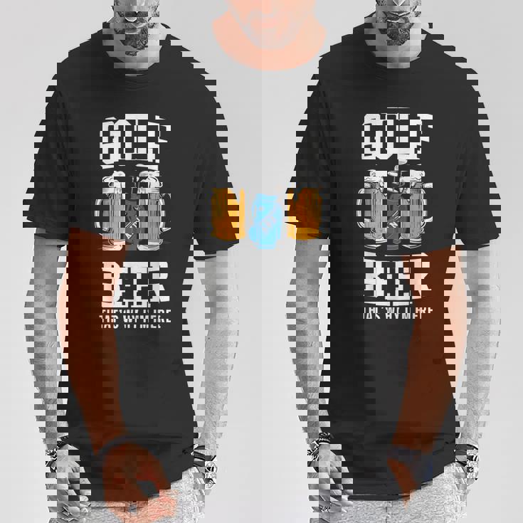 Golf And Beer That's Why I'm Here ゴルフ ビールを飲む人 Tシャツ 面白い贈り物