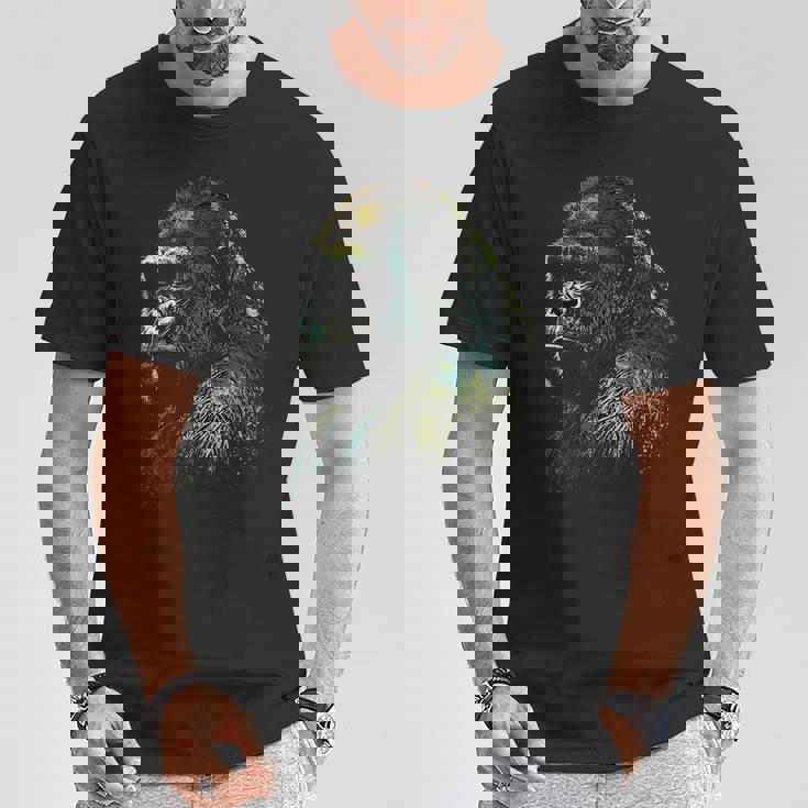 Gorilla モンキーアート 動物 Tシャツ 面白い贈り物