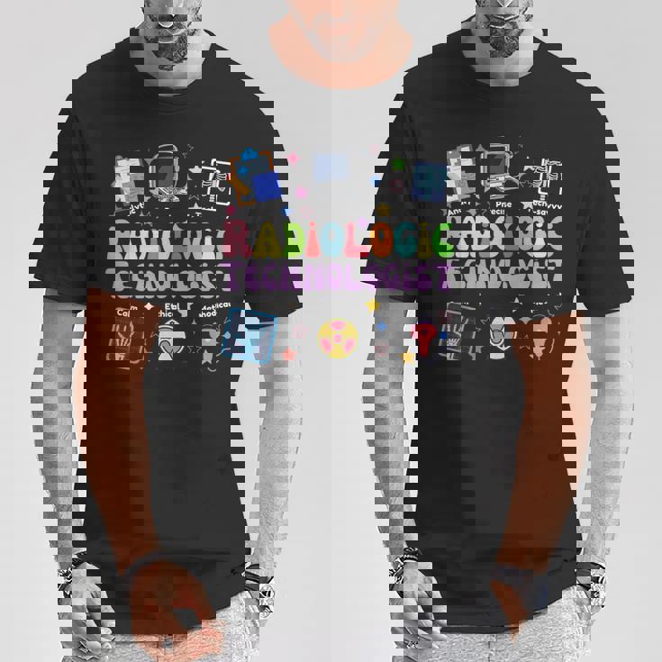 Groovy 放射線技師アート メンズ レディース X線技術 Tシャツ 面白い贈り物