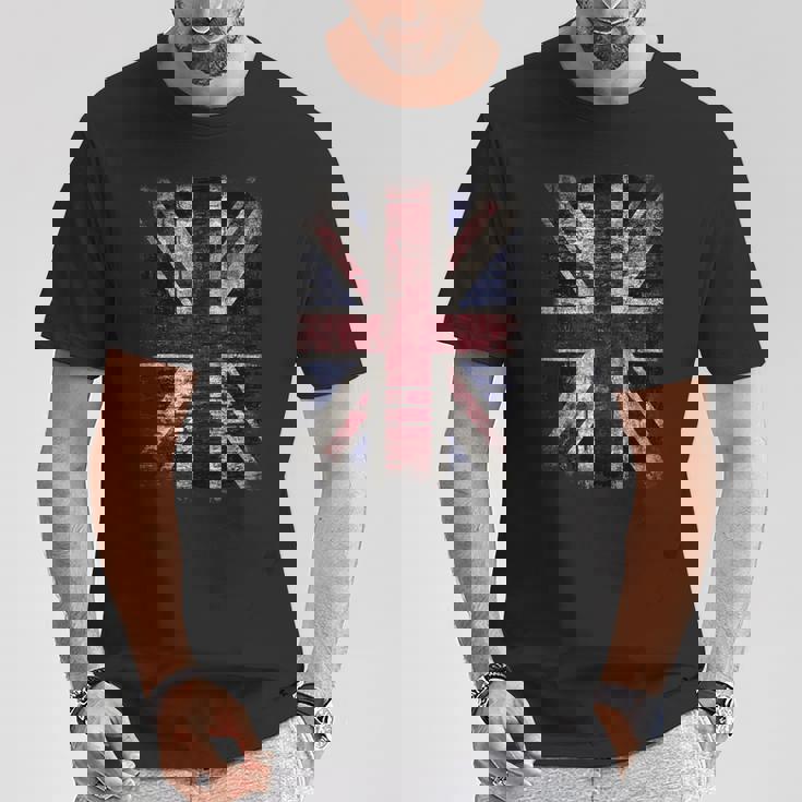 Grunge ユニオンジャック グラフィティ パンクスタイル Tシャツ 面白い贈り物