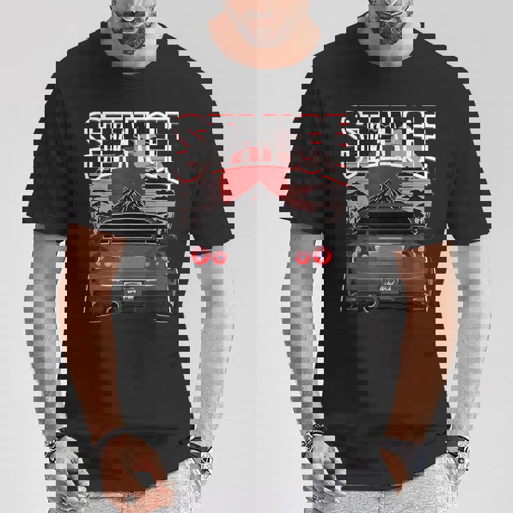 ブラック Gt R 34 Jdm スカイラインチューナー レーシングスタンス カードリフト Tシャツ 面白い贈り物