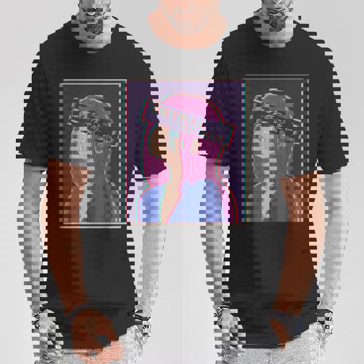 Hailatanad Anime Girl Japaneseaporwave Aesthetic Tシャツ 面白い贈り物