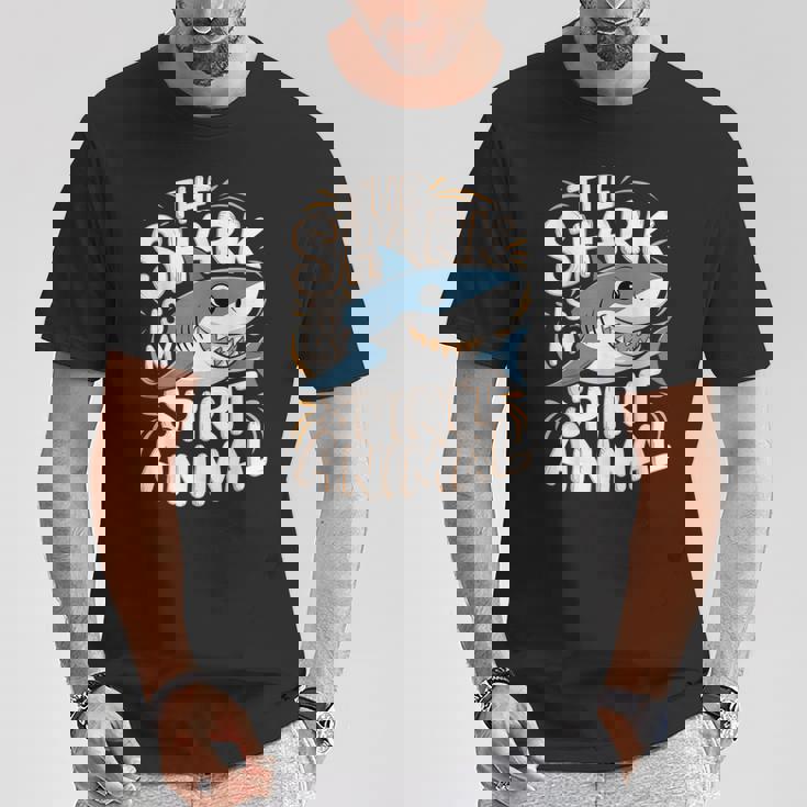 Thehark Is Mypirit アニマル 気まぐれなかわいいサメ Tシャツ 面白い贈り物