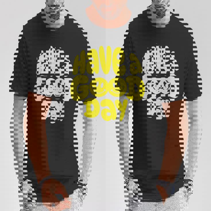 Have A Good Day レトロ ハッピーフェイス 90年代 スマイルフェイス 美学 Tシャツ 面白い贈り物