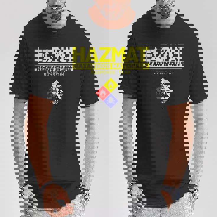 Hazmat 危険物対応チーム技術者tシャツ Tシャツ 面白い贈り物