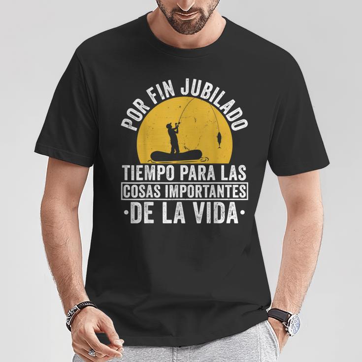 Hombre Pescar Pescador Por Fin Jubilado Pesca Camiseta unisex Regalos divertidos