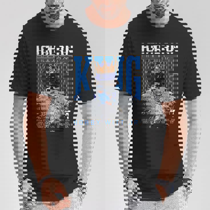 Home Run King Bobby Witt Jr Kansas City Mlbpa Tシャツ 面白い贈り物